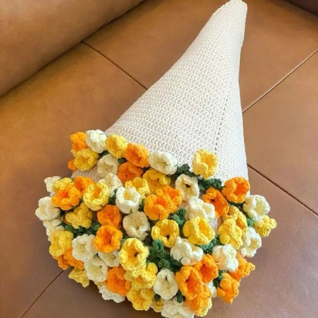 Crochet Rose Bouquet Blanket
