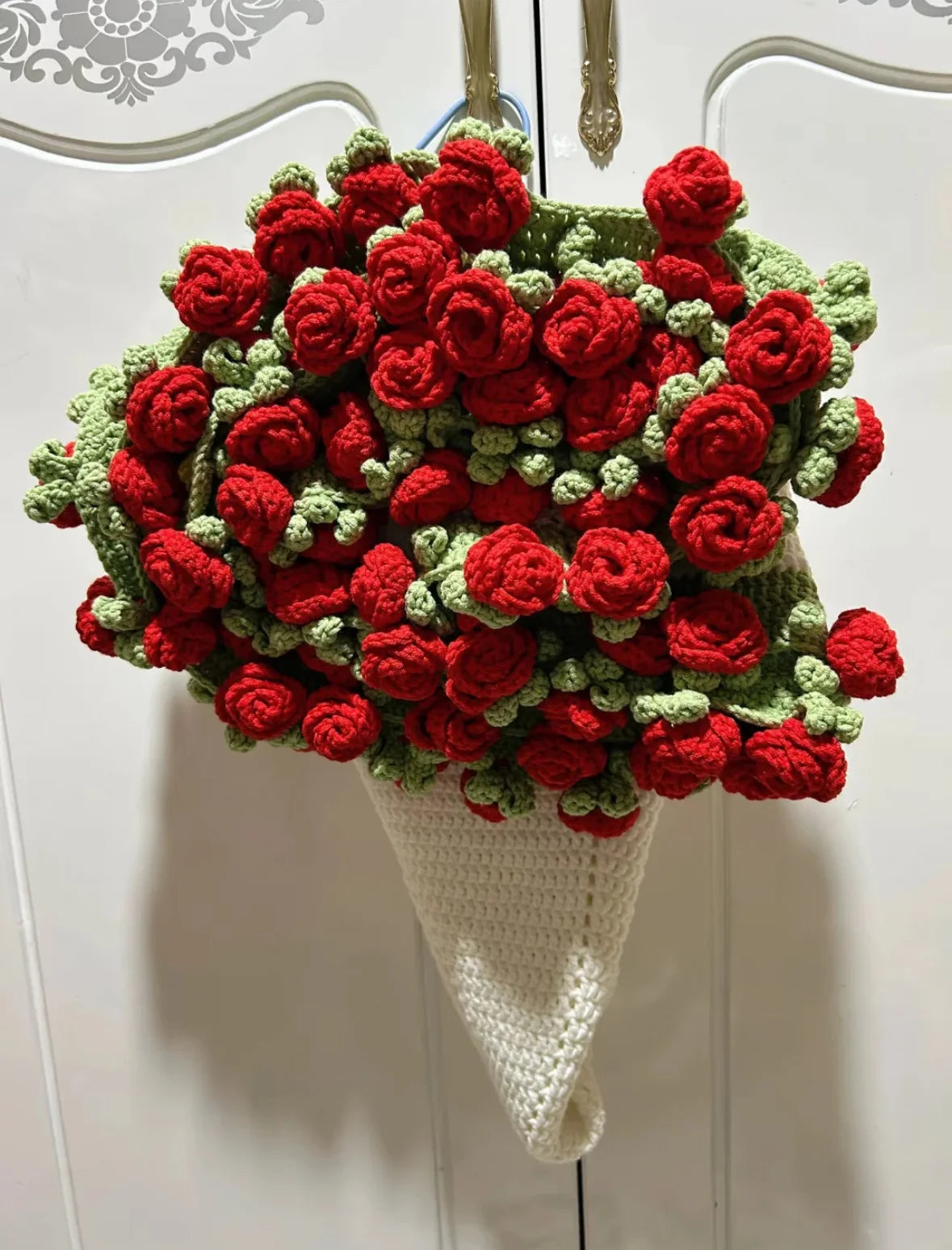 Crochet Rose Bouquet Blanket