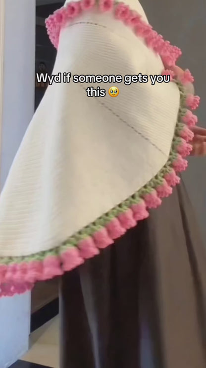 Crochet Rose Bouquet Blanket